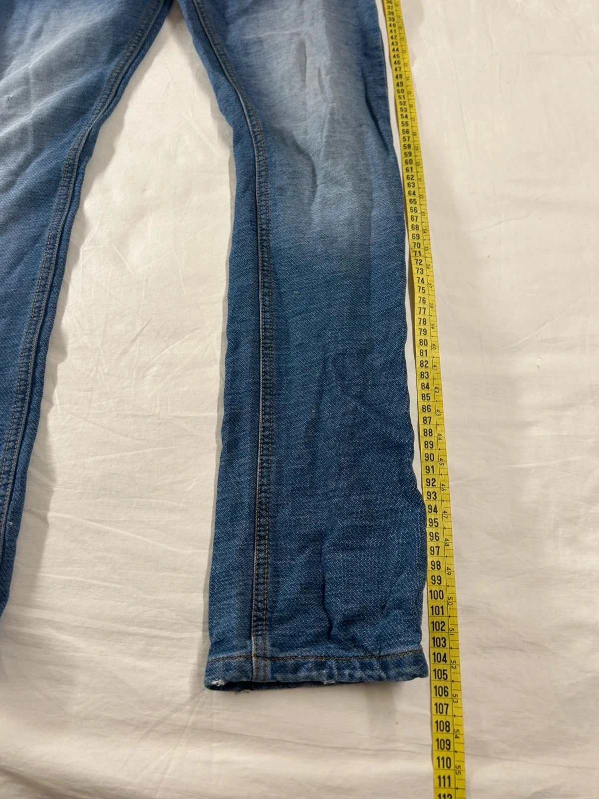 Blauwe hoge taille jeans tex – photo 4
